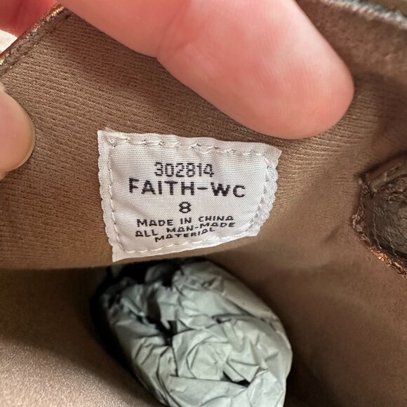 NWT Women's Michael Shannon Metallic Bronze/Gold Cowboy Boots Size 8 - Picture 8 of 11